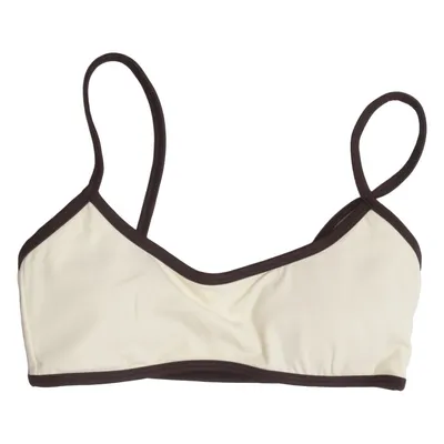 Sport-bh (Wit, Bruin) van Exercere Elastaan, Polyamide