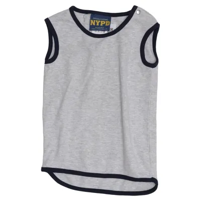 Tank Top (Gray, Blue) from NYPD Cotton, Polyester