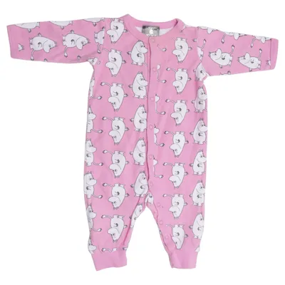 Sparkedragt (Pink, Hvid) fra Moomin by Lindex Bomuld