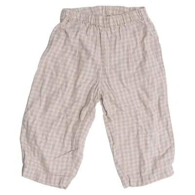 Pyjamahose (Beige, Weiß) von LaLaBy Bio-Baumwolle
