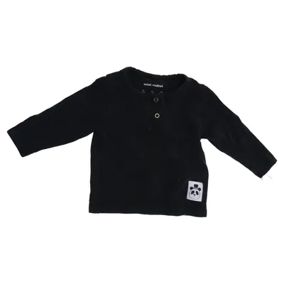 T-shirt manches longues (Noir) de Mini Rodini Élasthane, Lyocell