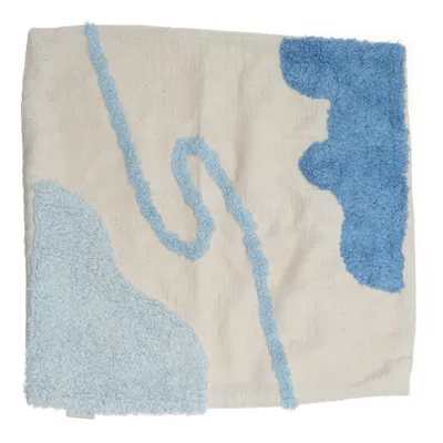 Cushion cover (Beige, Blue) from Jotex Cotton