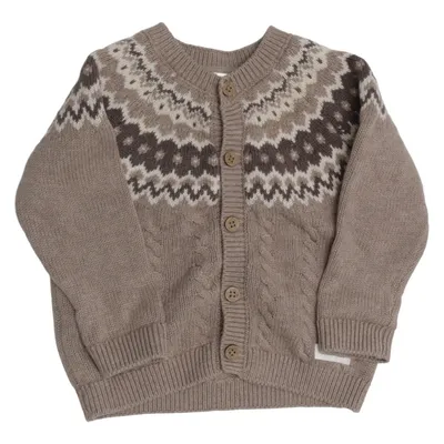 Kofta (Beige, Brun, Vit) från Newbie by KappAhl Bomull