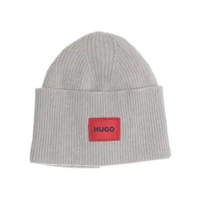 Beanie (Beige) van Hugo Boss Polyamide, Wol, Gerecycled katoen, Gerecycled polyester