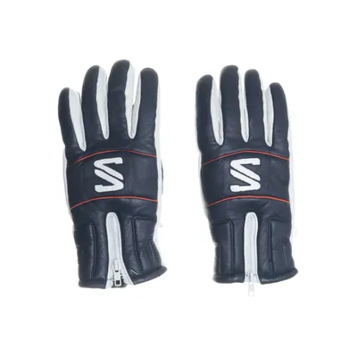 Motorcykelhandskar (Blå, Vit)