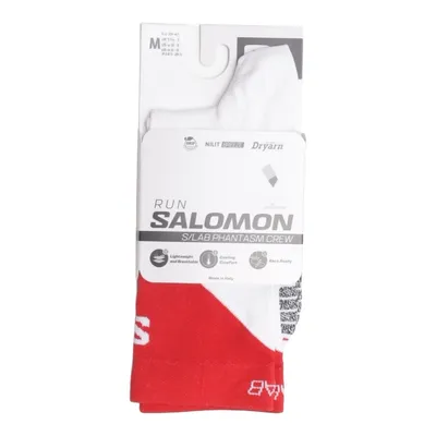 Trainingssocken (Weiß, Rot) von Salomon Elasthan, Polyamid, Polyester