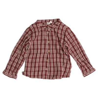 Flanellskjorta (Röd, Flerfärgad) från Buddy and Hope Ekologisk bomull