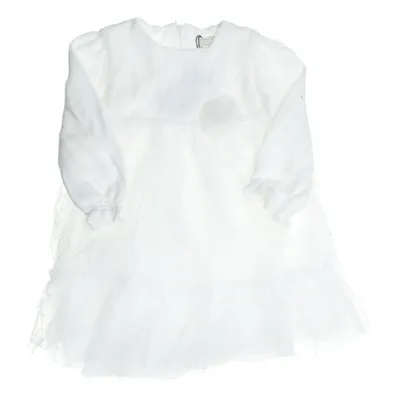 Jurk (Wit) van LALALA Viscose, Polyester, Polyamide, Dons