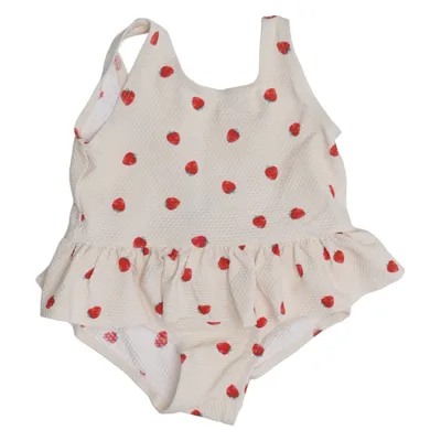 Maillot de bain une pièce (Blanc, Rouge) de H&M Élasthane, Polyamide, Polyester