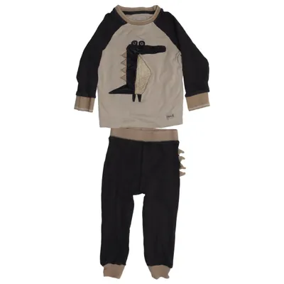 Pyjama (Zwart, Beige) van Next Katoen