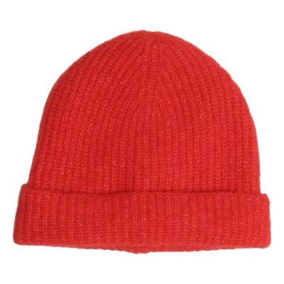 Beaniemössa (Röd) från La Maille Sézane Alpackaull, Elastan, Polyamid