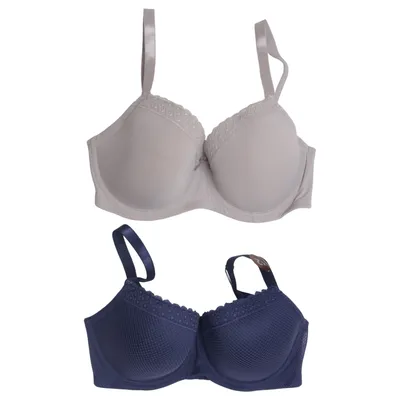 Bra (Blue, Gray) from Hop Lun Elastane, Polyamide, Polyester