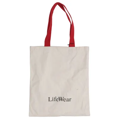 Sac en toile (Beige, Rouge) de Uniqlo
