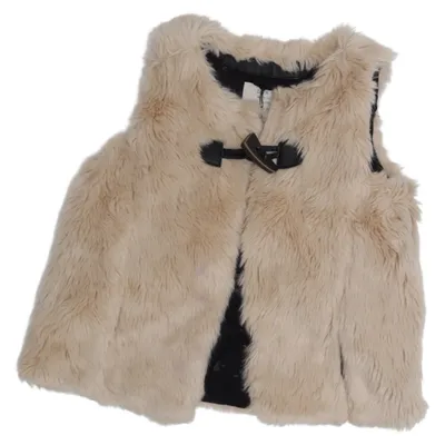 Pelsvest (Beige) fra Zara Girls Soft Collection Akryl, Polyester