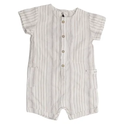 Sparkdräkt (Beige, Vit) från Newbie by KappAhl Bomull