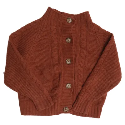 Cardigan (Brown) from Garbo & Friends Polyamide, Wool