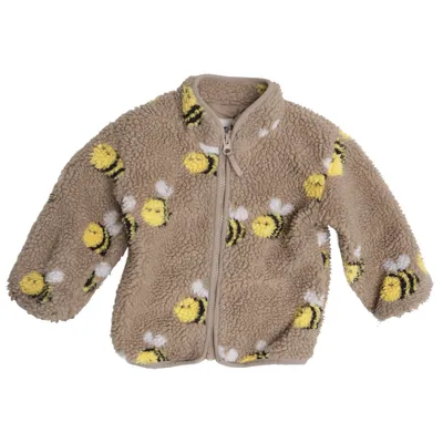 Fleecejacke (Beige, Gelb, Schwarz) von Rikiki Polyamid, Polyester