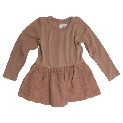 Robe (Marron) de Gro Élasthane, Coton biologique