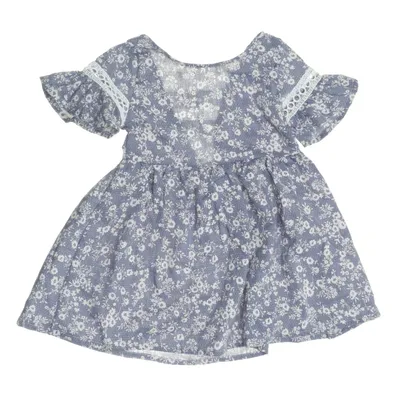 Klänning (Blå, Flerfärgad) från Hurave Bomull