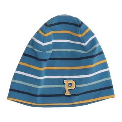 Beaniemössa (Blå, Flerfärgad) från Polarn O. Pyret Elastan, Ekologisk bomull