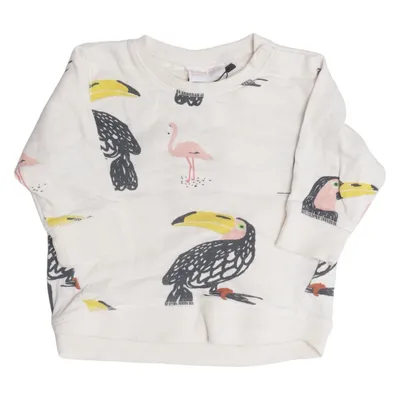 Sweatshirt (White, Multicolored) from Lindex Baby Cotton