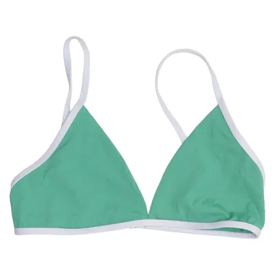 Bikini top (Green, White) from Adanola Elastane, Polyamide