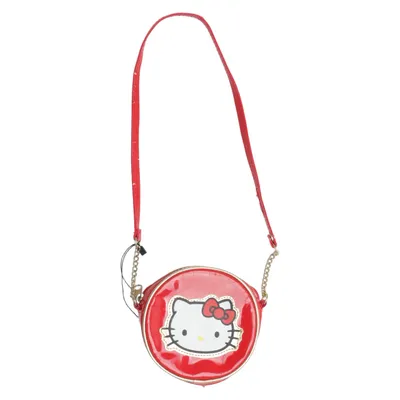 Axelremsväska (Röd, Vit, Guldfärgad) från Hello Kitty Polyester, Polyuretan, Viskos