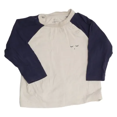 Långärmad t-shirt (Blå, Beige) från Livly Bomull, Elastan, Silke
