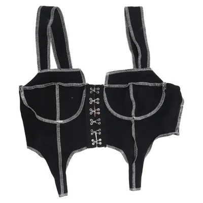 Bustier (Schwarz) von Shein Baumwolle, Elasthan