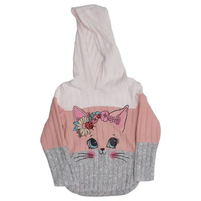Huvtröja (Rosa, Grå, Vit) Elastan, Polyester