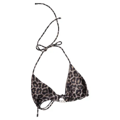 Bikiniöverdel (Brun, Svart) från Coco&Nuts Elastan, Återvunnen polyester