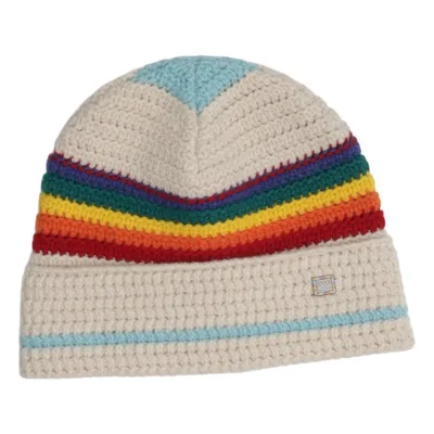 Bonnet (Beige, Multicolore) de Acne Studios Laine