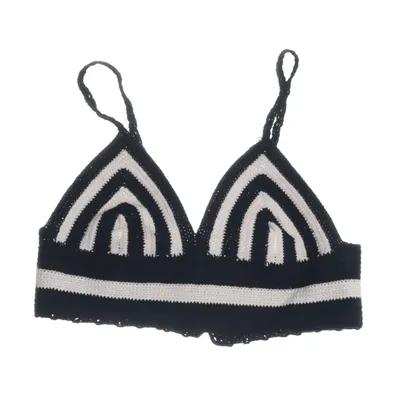 Crop top (Zwart, Wit) van Dorothee Schumacher Katoen