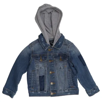 Denim jacket (Blue, Gray) from Denim Day Cotton, Elastane, Polyester
