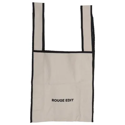 Sac en toile (Beige, Noir) de Rouge Edit