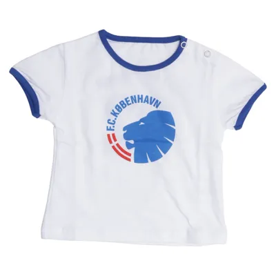 T-shirt (Blanc, Bleu) Coton, Élasthane