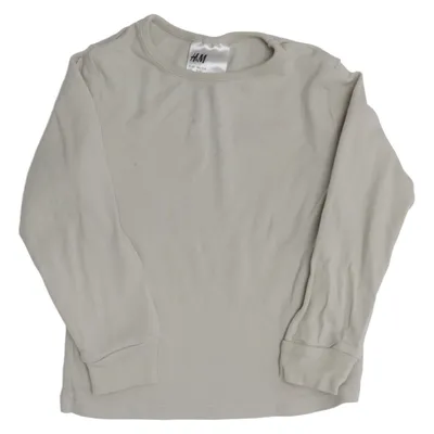 Langærmet t-shirt (Grøn) fra H&M Bomuld