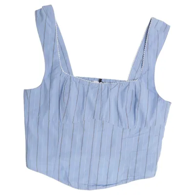 Bustier (Blå) fra Monki Bomuld