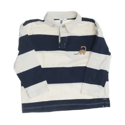 Rugbytröja (Blå, Beige) från Rikiki Bomull