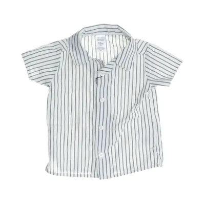 Kortærmet skjorte (Hvid, Grå) fra Carter's Bomuld, Polyester