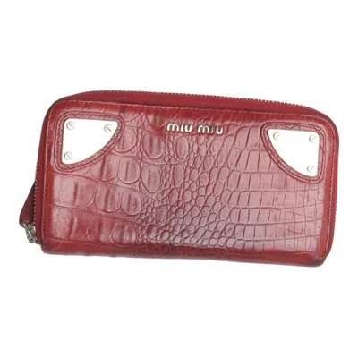 Portemonnaie (Rot) von Miu Miu Leder
