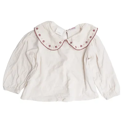 Bluse (Weiß) von Zara Baumwolle