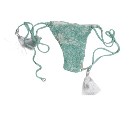 Bikini broekje (Groen, Wit) van Hanne Bloch Elastaan, Polyamide, Polyester