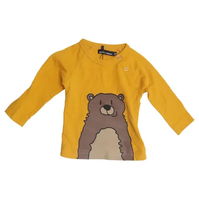 Langærmet t-shirt (Gul) fra Design Heroes Bomuld