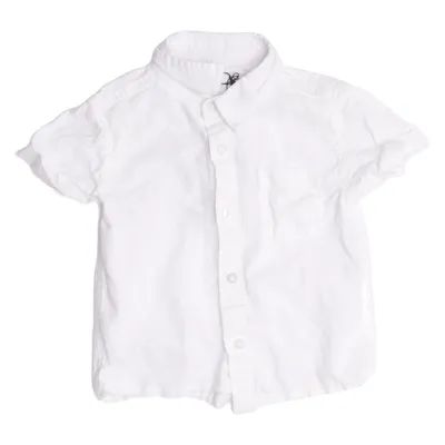 Kortärmad skjorta (Vit) från Lager 157 Bomull, Linne