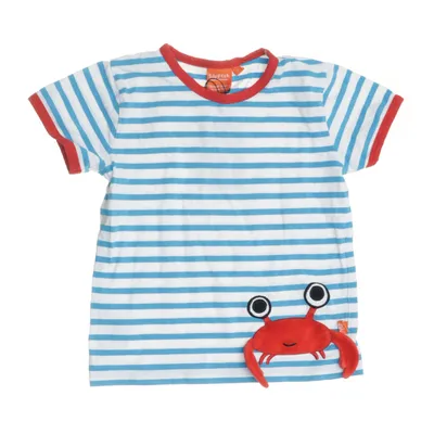 T-shirt (Vit, Blå, Röd) från Lipfish Elastan, Ekologisk bomull, Polyester