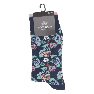 Chaussettes (Bleu, Multicolore) de Topeco Coton, Élasthane, Polyamide