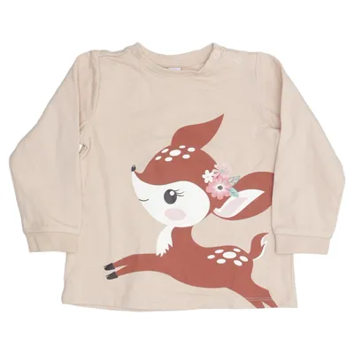 Langarmshirt (Beige) von Dopo Dopo Baby Baumwolle, Polyester