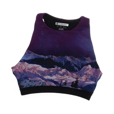 Brassière (Violet, Multicolore) de Forever 21 Élasthane, Polyester
