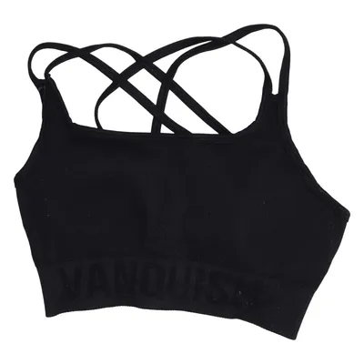 Sports bra (Black) from Vanquish Fitness Cotton